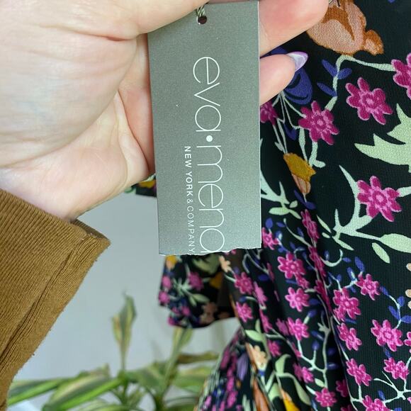 Eva Mendes New York & Co One Shoulder Floral maxi dress Size S - Picture 7 of 16
